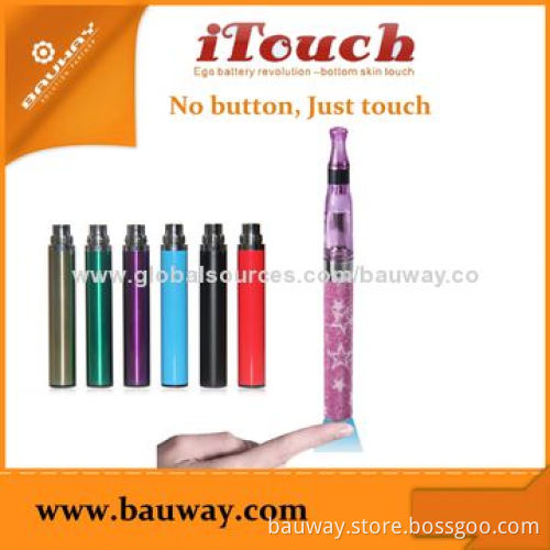 Bauway Skin-touching T101 eGo Batteries with No Button Power Saved, Sample Orders WelcomedNew